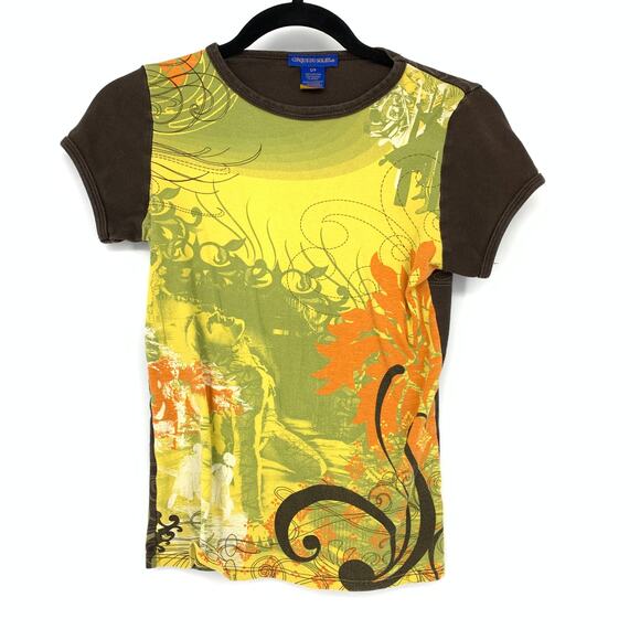 SOLD Vintage Y2K Cirque Du Soleil Short Sleeve Graphic T-Shirt Womens Sz Small - Picture 2 of 6